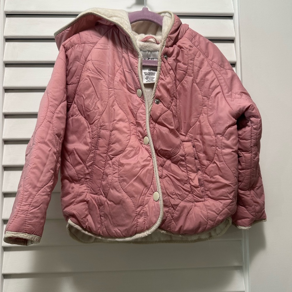 Pink Quilted Kids Jacket